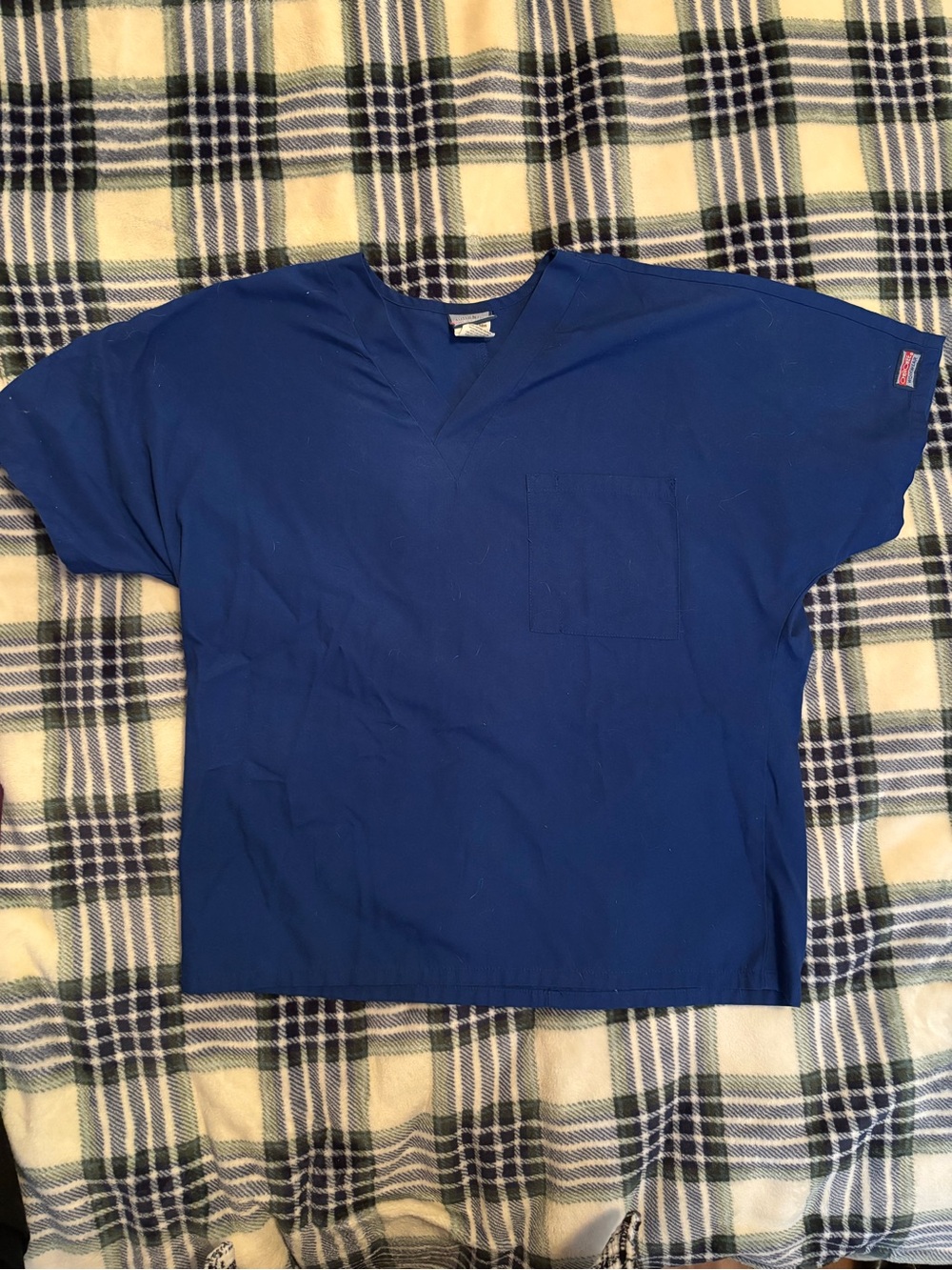Cherokee Royal Blue Scrub Top
